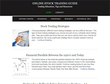 Tablet Screenshot of online-stock-trading-guide.com